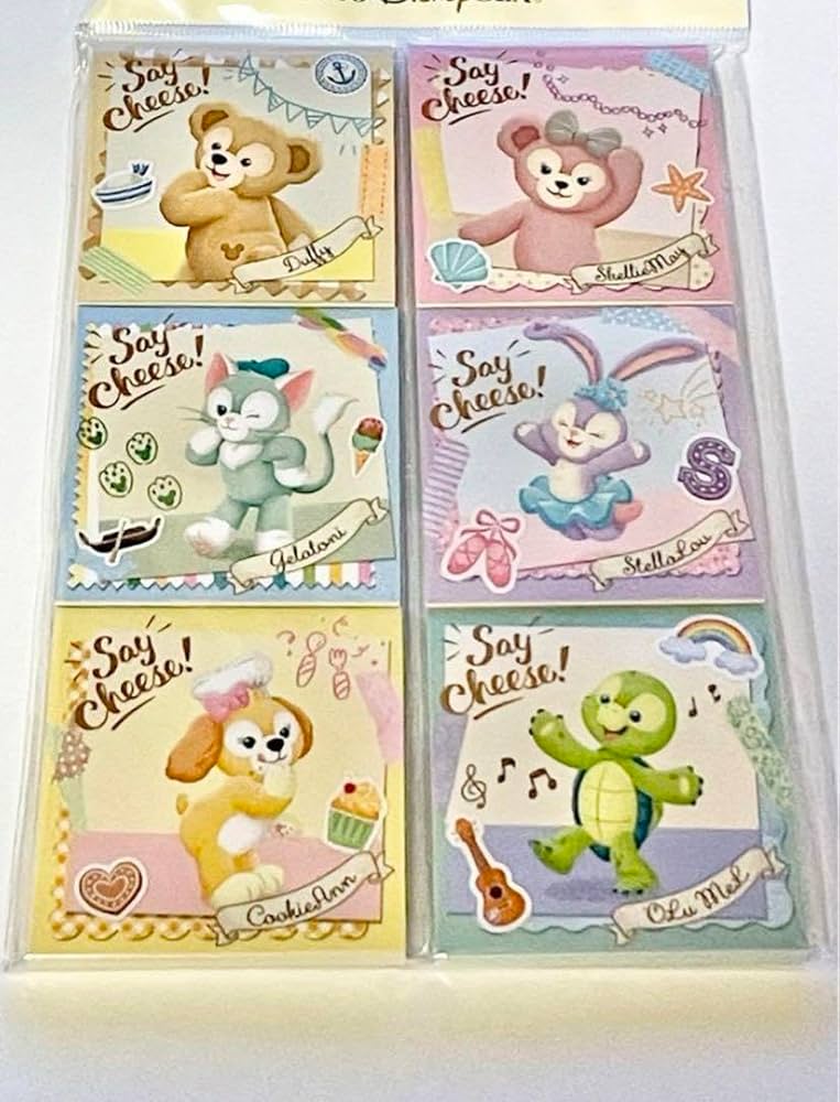 ダッフィー シェリーメイ　メモ帳　文具　セット ダッフィー シェリーメイ メモ帳セット ディズニーシー